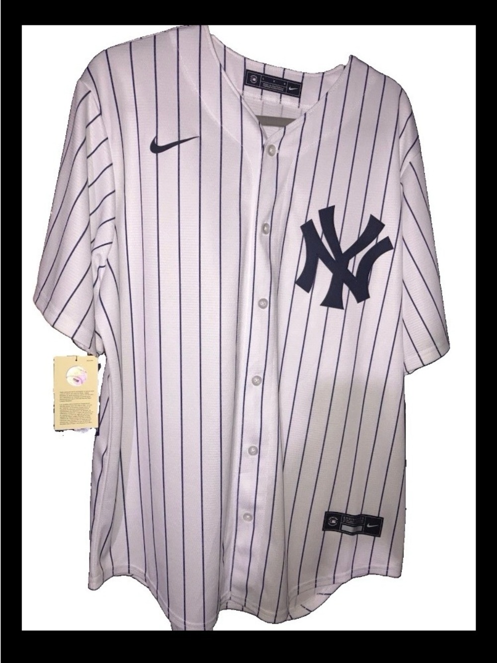 BNWT 2016 Nike New York Yankees Derek Jeter White Pinstripe Jersey Men’s Large L